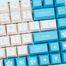 Load image into Gallery viewer, MAXKEY CYAN keycaps SA Double shot ABS keycaps