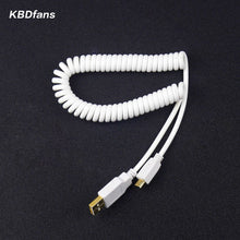 Load image into Gallery viewer, Mechanical keyboard coiled MINI USB cable.
